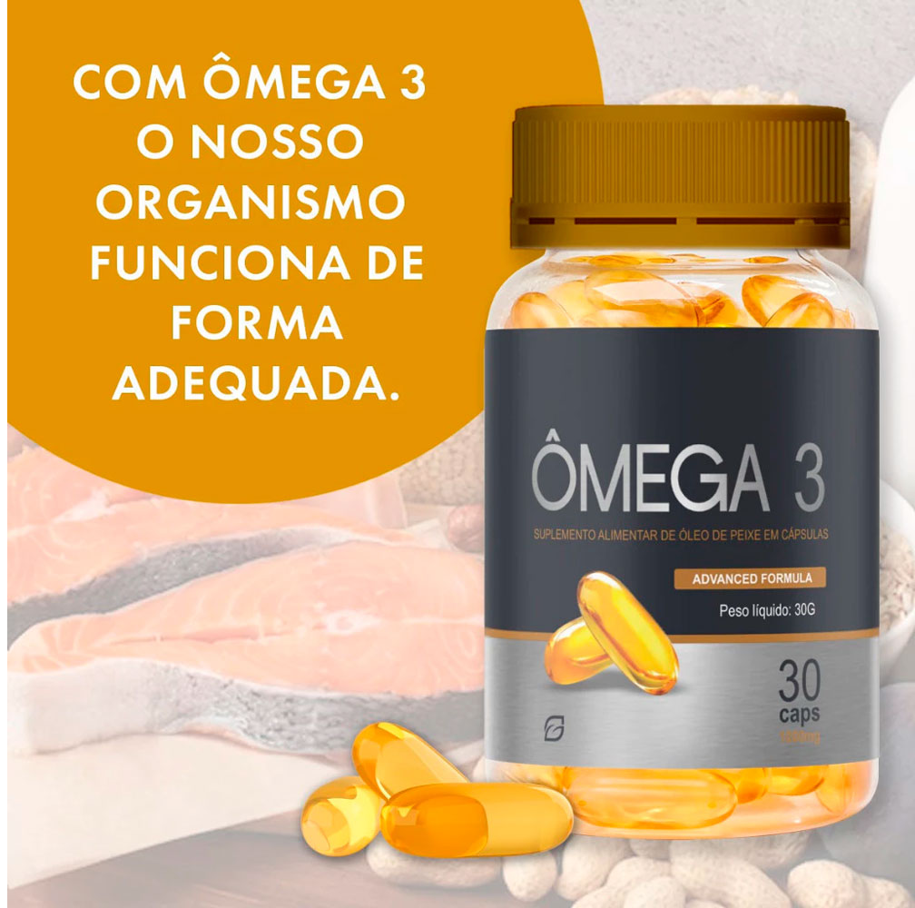 Omega 3 – 30 Cápsulas | EPA + DHA